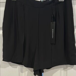 BCBG Black High-Waisted Flowy Shorts